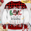 Love Being Called Grandma Snowman Personalized Christmas Sweater NTA01NOV22VA1 3D Sweater Humancustom - Unique Personalized Gifts S Sweater