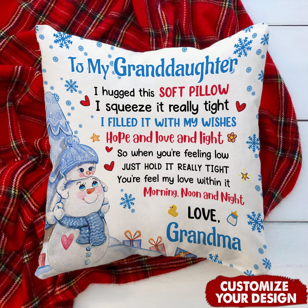 Personalized To my Granddaughter Pillow - Gift for Grandkids NTA04DEC23NA1 Pillow HumanCustom - Unique Personalized Gifts Made Just for You 12x12in 