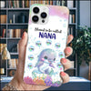 Blesed to be called Grandma Nana Mimi Auntie Personalized Dolphin Phone Case NTA04JUL23KL1