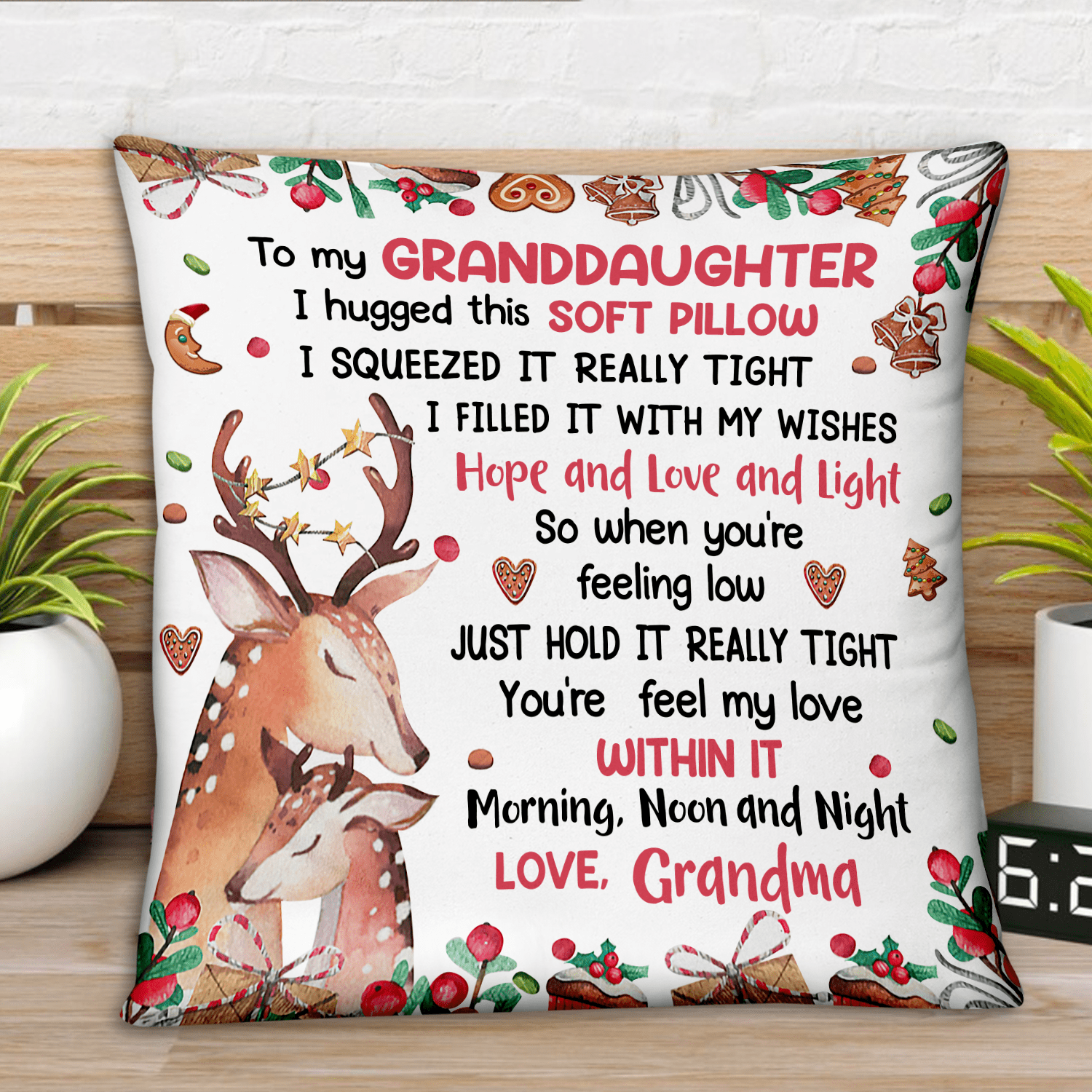 Personalized Pillow Gift for Granddaughter Grandson Kid NTA05DEC23KL1 Pillow HumanCustom - Unique Personalized Gifts Made Just for You 