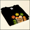 Nana Autumn Leaves Heart Halloween T-shirt Grandma Mimi Personalized t-shirt and hoodie NTA05JUL23VA1