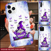 Purple flower Grandma gnome with butterfly personalized phone case NTA09DEC22TT1 Silicone Phone Case Humancustom - Unique Personalized Gifts Iphone iPhone 14