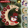 Christmas Snowman Nana Grandma Sweet Heart Kids Personalized Ornament On The Moon NTA11SEP23NY1