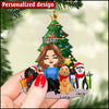 Personalized Girl With Dog At Home Christmas Wood Custom Shape Ornament, Gift For Dog Lovers NTA14NOV22TT2 Wood Custom Shape Ornament Humancustom - Unique Personalized Gifts