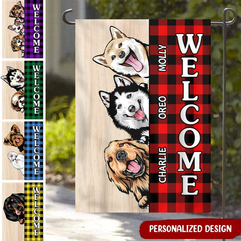 Discover Personalized House flag Garden flag for Dog mom Dog dad Dog lovers