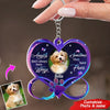 Personalized Dog Memorial Upload Photo Acrylic Keychain Angels don's always have wings Sometimes they have paws NTA22MAR23CT2 Acrylic Keychain Humancustom - Unique Personalized Gifts Acrylic 1 Keychain