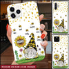 Bee Gnome Personalized grandma phone case - Gift for Nana Aunt Mama Papa NTA23DEC22TT2 Silicone Phone Case Humancustom - Unique Personalized Gifts Iphone iPhone 14