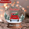 Our First Christmas Together Red Truck Personaized Ornament NTA27OCT22NY1 Acrylic Ornament Humancustom - Unique Personalized Gifts Pack 1