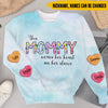 Personalized custom heart name kids on her sleeve 3d sweater - Gift for Grandma Nana Mama Auntie NTA28JAN23KL3 3D Sweater Humancustom - Unique Personalized Gifts S Sweater