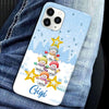 Blue Sky With Pine Forest Snowman Kids Personalized Silicon Phone Case - NTD03NOV23VA5 Silicone Phone Case HumanCustom - Unique Personalized Gifts Made Just for You