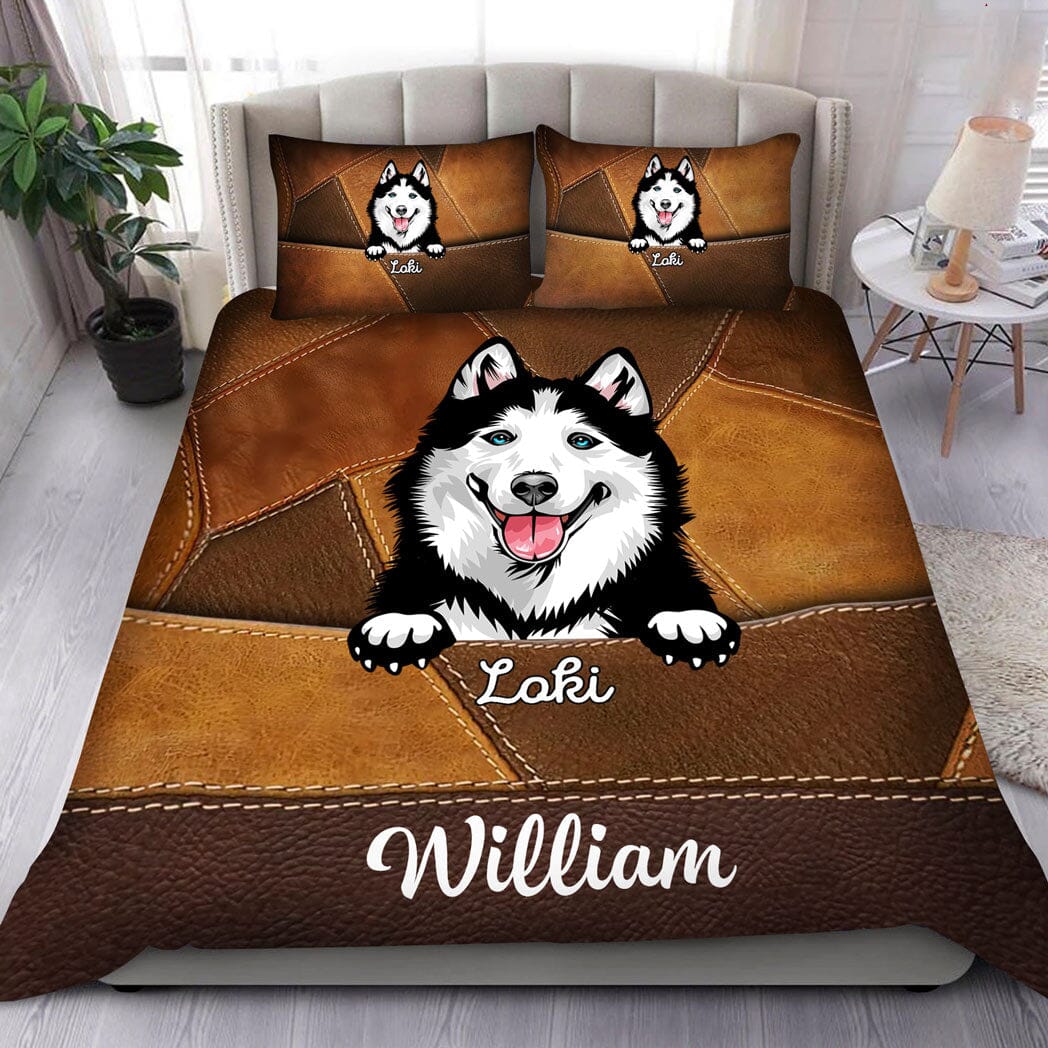 Dog Personalized Bedding Set, Personalized Gift for Dog Lovers, Dog Dad, Dog Mom NTD04DEC23VA1 Bedding Set HumanCustom - Unique Personalized Gifts Made Just for You 