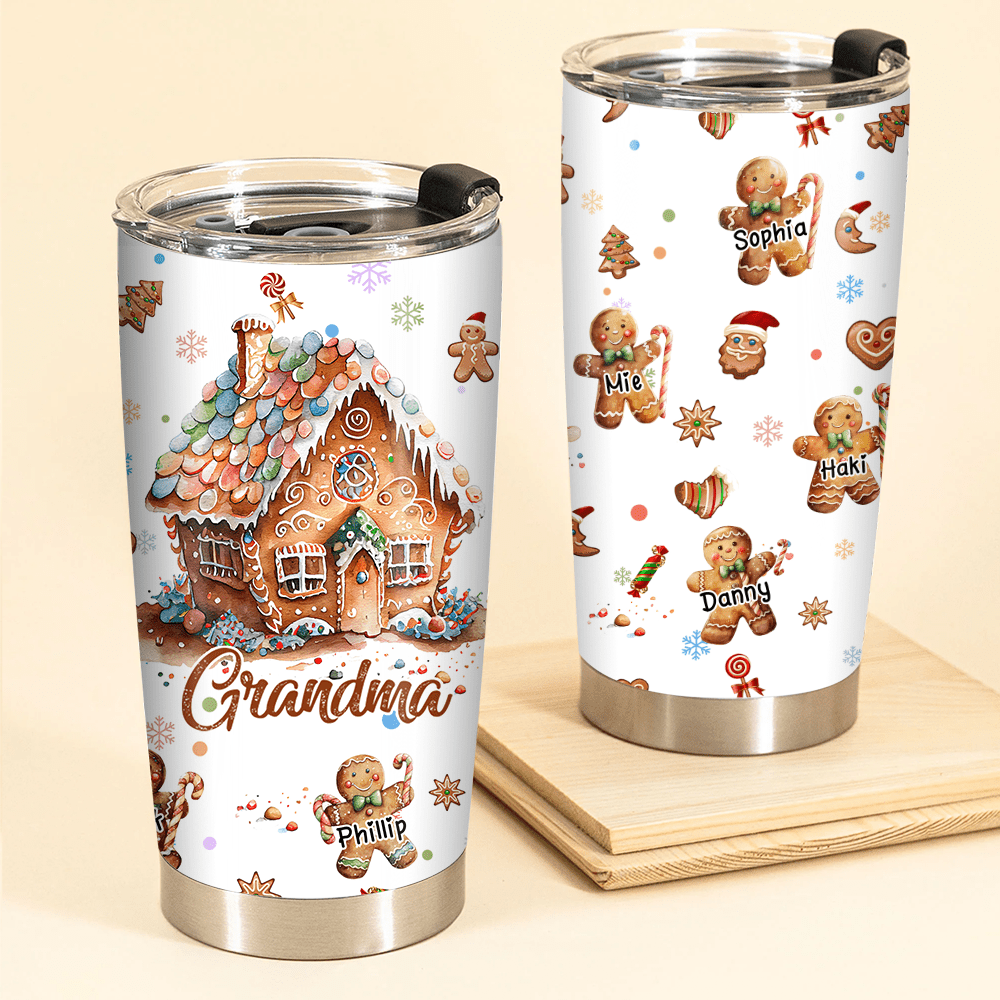 Grandma's Cookie Crew - Personalized Custom Stainless Tumbler - NTD06DEC23KL2 Stainless Steel Tumbler HumanCustom - Unique Personalized Gifts Made Just for You 