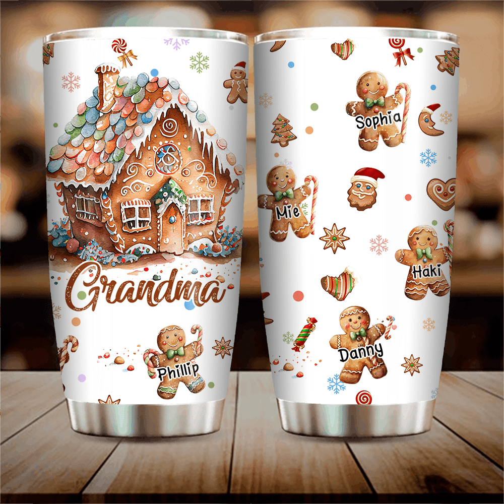 Grandma's Cookie Crew - Personalized Custom Stainless Tumbler - NTD06DEC23KL2 Stainless Steel Tumbler HumanCustom - Unique Personalized Gifts Made Just for You 