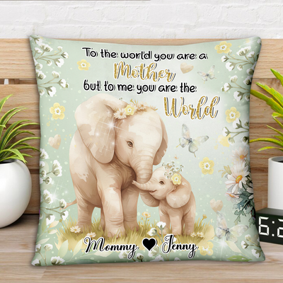 Personalized Pillow Mommy and Me Watercolor Design - NTD06MAR24KL1