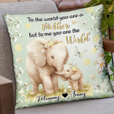 Personalized Pillow Mommy and Me Watercolor Design - NTD06MAR24KL1