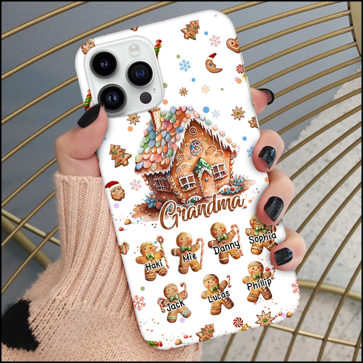 Grandma's Cookie Crew - Personalized Phone Case - NTD08DEC23KL5 Silicone Phone Case HumanCustom - Unique Personalized Gifts Made Just for You Iphone iPhone 15 