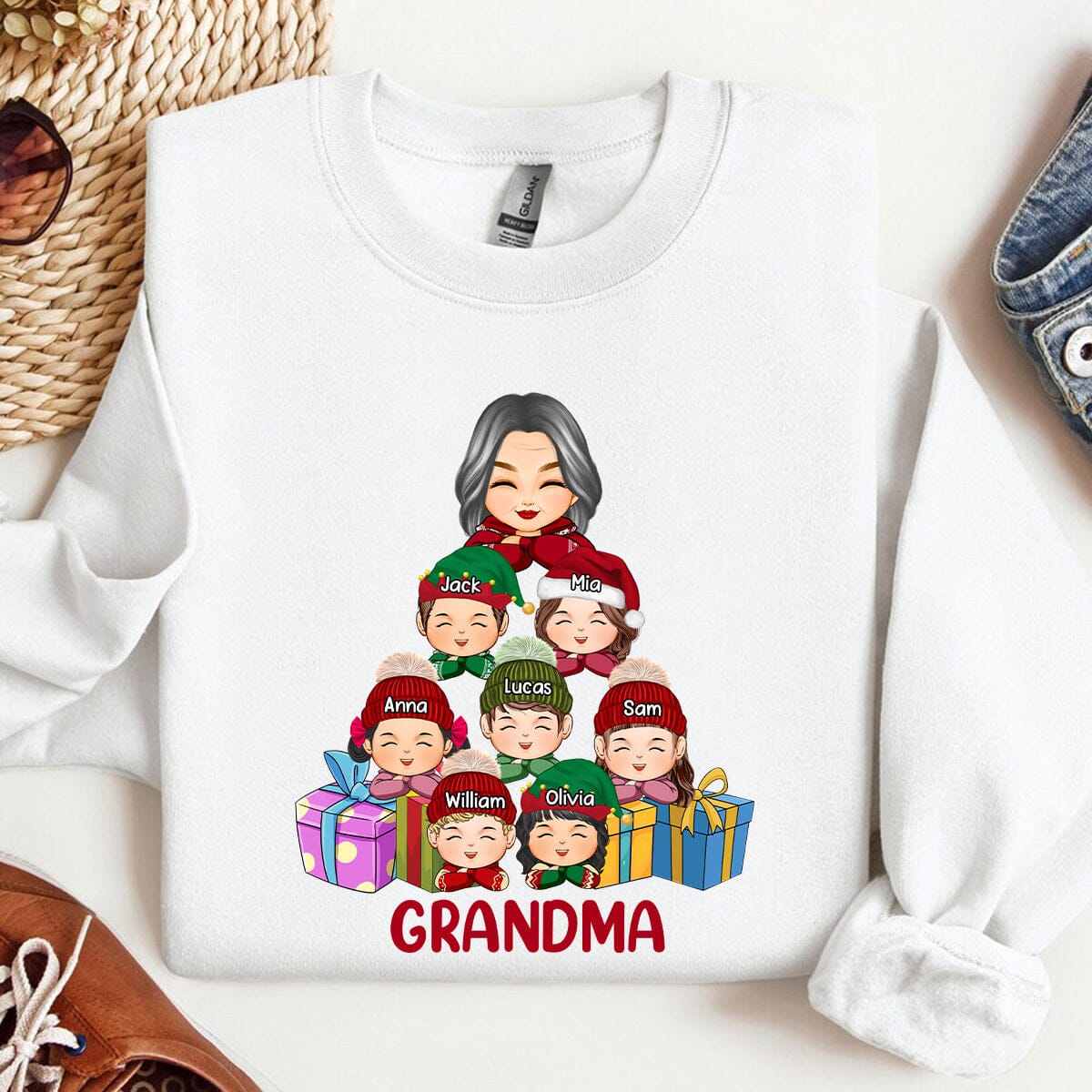 Unique custom Christmas Sweatshirt For Mom/Grandma - NTD10NOV23VA5 2d sweatshirt HumanCustom - Unique Personalized Gifts Made Just for You 