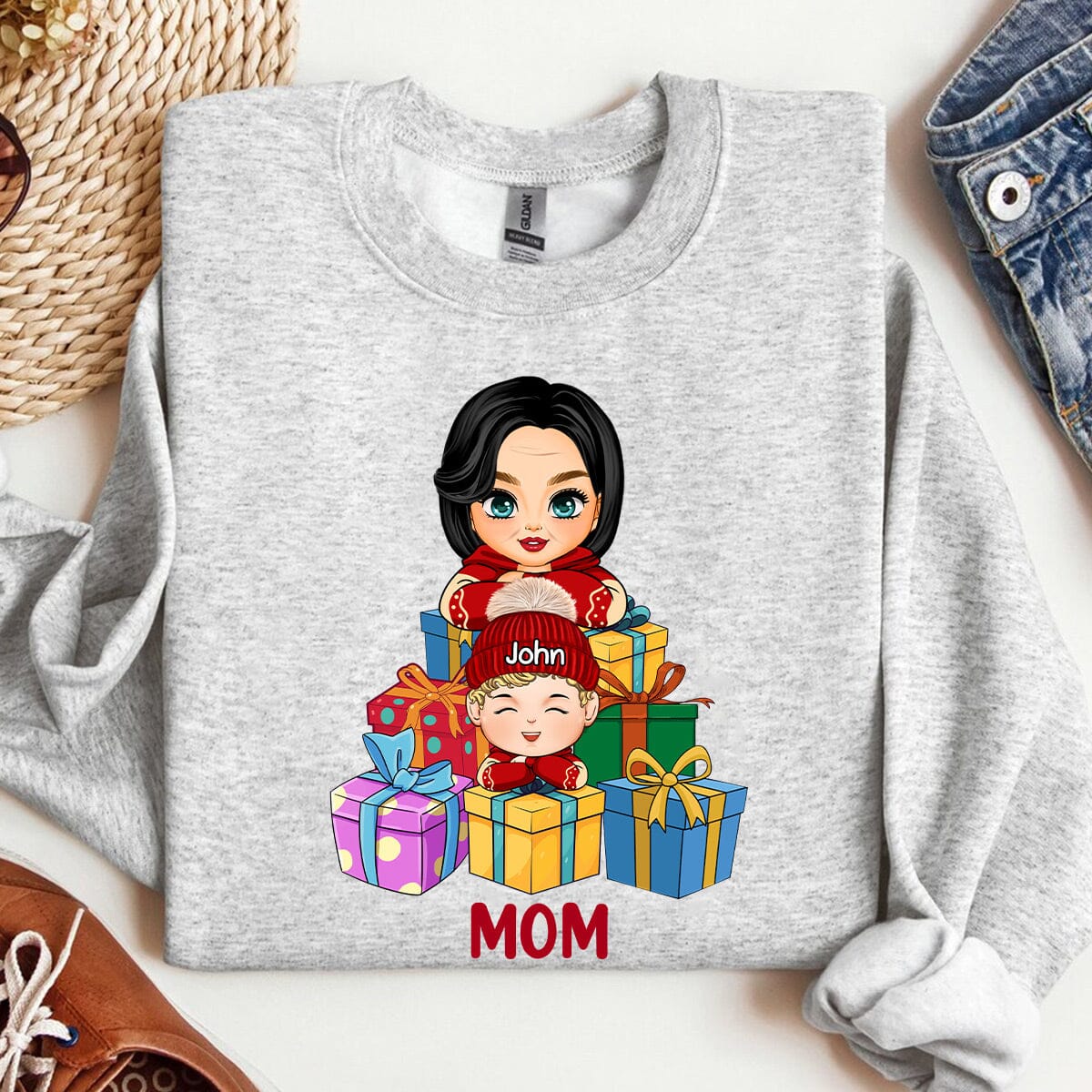 Unique custom Christmas Sweatshirt For Mom/Grandma - NTD10NOV23VA5 2d sweatshirt HumanCustom - Unique Personalized Gifts Made Just for You 