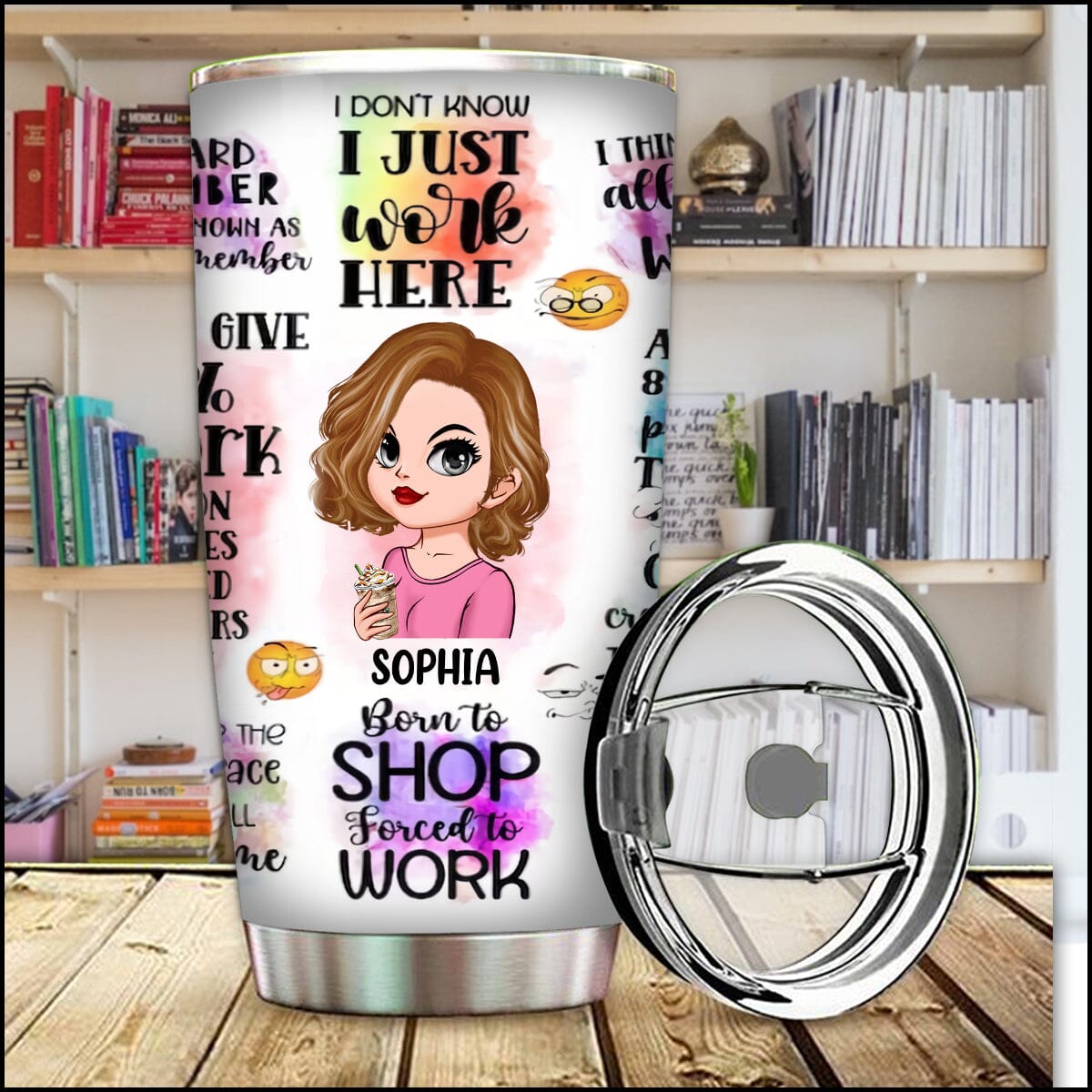 Personalized Funny Office Tumbler, Funny Coworker Gift - NTD11DEC23TT1 Stainless Steel Tumbler HumanCustom - Unique Personalized Gifts Made Just for You 