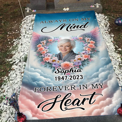 Personalized Custom Photo Grave Blanket - A Big Piece Of My Heart -NTD11MAR24KL1