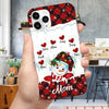 Personalized Grandma Snowman On Truck With Heart Kids Christmas Pattern Phonecase - NTD11OCT23TT1 Silicone Phone Case HumanCustom New Iphone iPhone 15