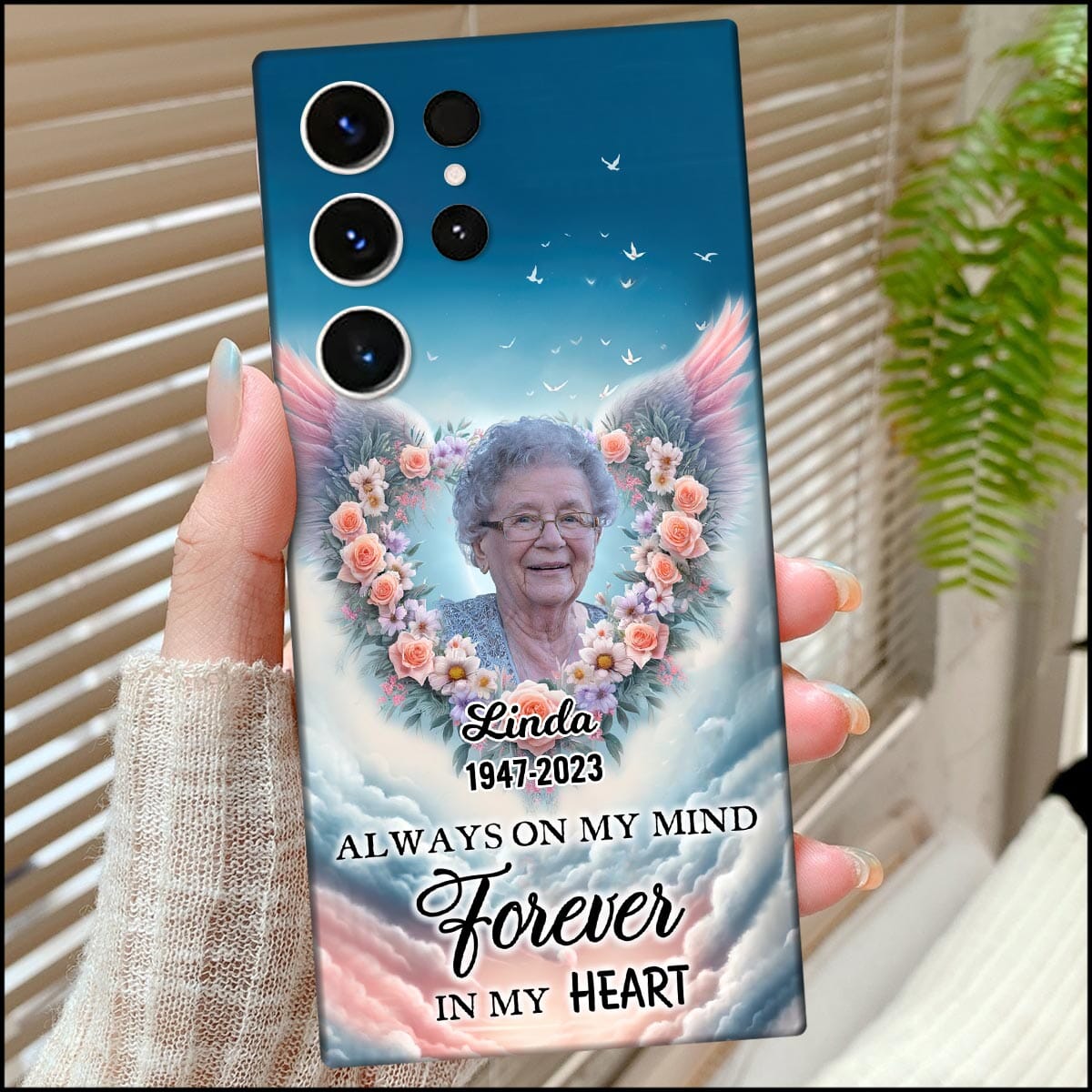 Personalized Phone Case - Upload Photo Memorial - A Big Peace Of My Heart Lives In Heaven - NTD14DEC23KL1 Silicone Phone Case HumanCustom - Unique Personalized Gifts Made Just for You 