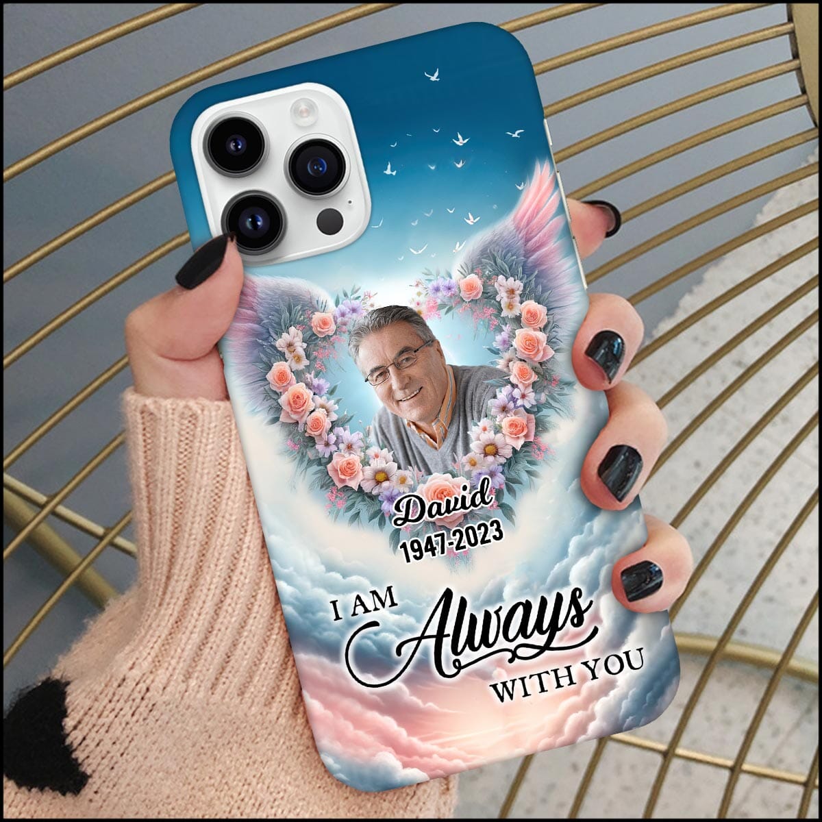 Personalized Phone Case - Upload Photo Memorial - A Big Peace Of My Heart Lives In Heaven - NTD14DEC23KL1 Silicone Phone Case HumanCustom - Unique Personalized Gifts Made Just for You 