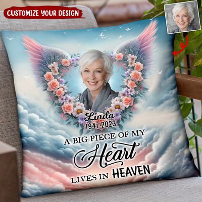 Custom Personalized Memorial Photo Pillow - Memorial Gift Idea for Family - NTD14DEC23KL2
