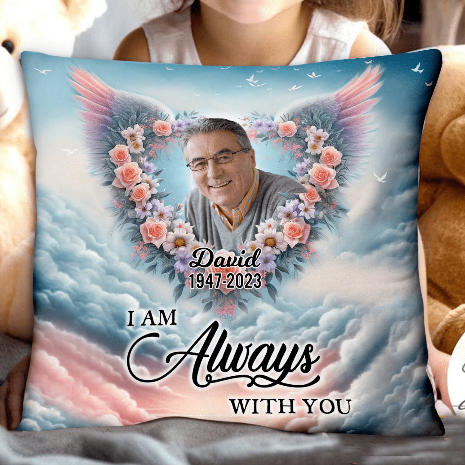 Custom Personalized Memorial Photo Pillow - Memorial Gift Idea for Family - NTD14DEC23KL2 Pillow HumanCustom - Unique Personalized Gifts Made Just for You 