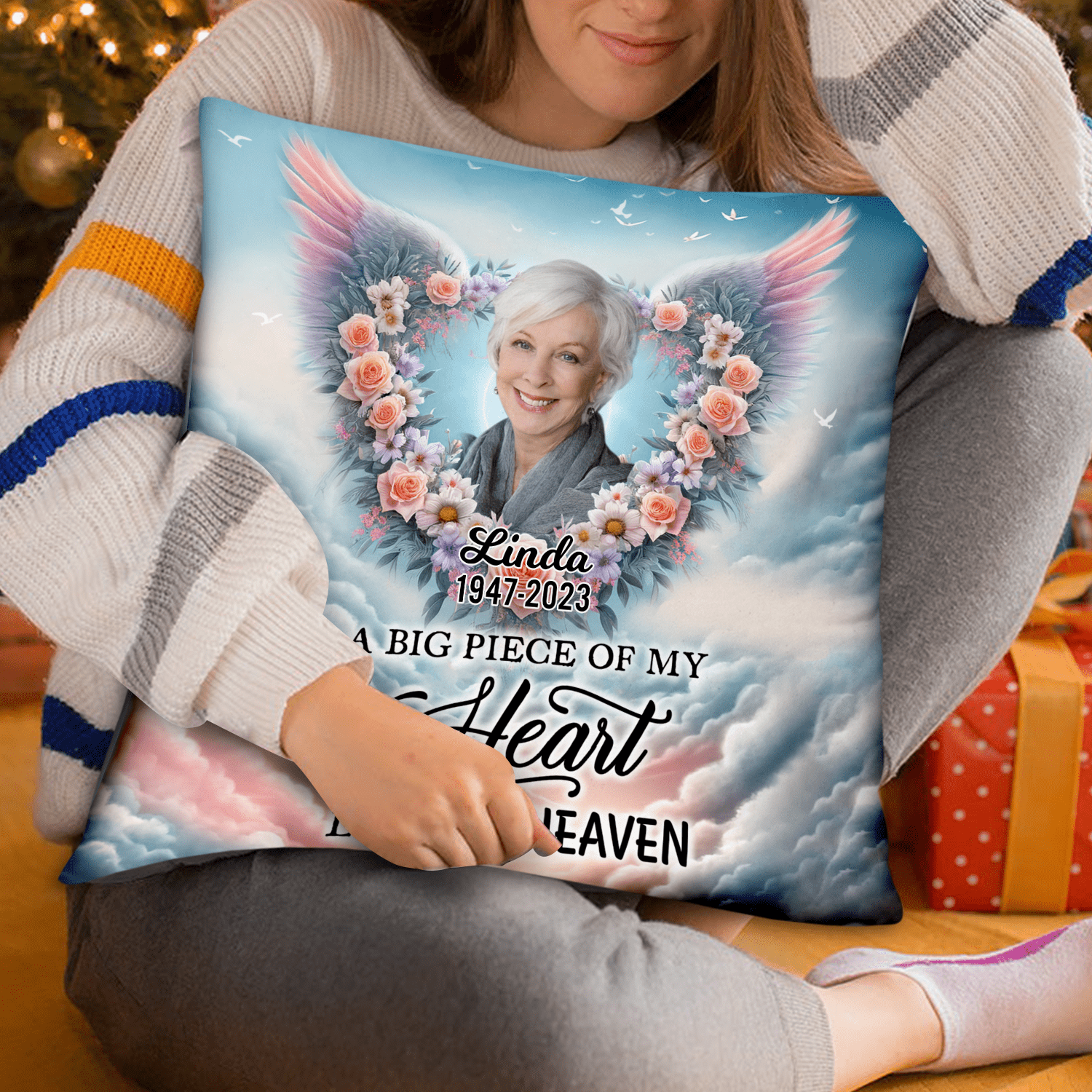 Custom Personalized Memorial Photo Pillow - Memorial Gift Idea for Family - NTD14DEC23KL2 Pillow HumanCustom - Unique Personalized Gifts Made Just for You 