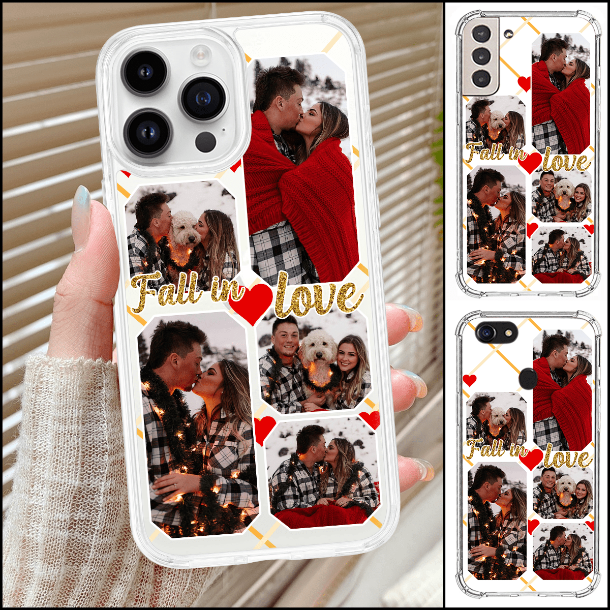 Personalized Space Phone Case Custom Photo Upload Love Couple - NTD14NOV23KL2 Space Phone Case HumanCustom - Unique Personalized Gifts Made Just for You 