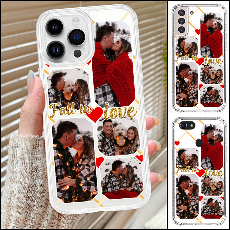 Discover Personalized Space Phone Case Custom Photo Upload Love Couple