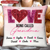 Personalized Pink Glitter LOVE Pillow - NTD18JAN24KL1