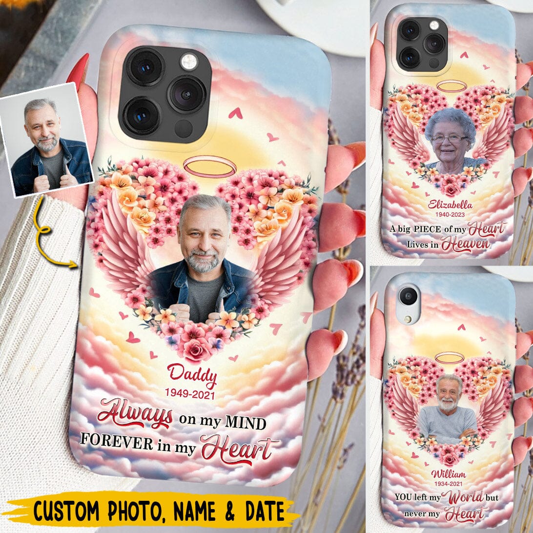 Always On My Mind Forever In My Heart - Personalized Silicon Custom Photo Phone Case - NTD19DEC23VA3 Silicone Phone Case HumanCustom - Unique Personalized Gifts Made Just for You Iphone iPhone 15 