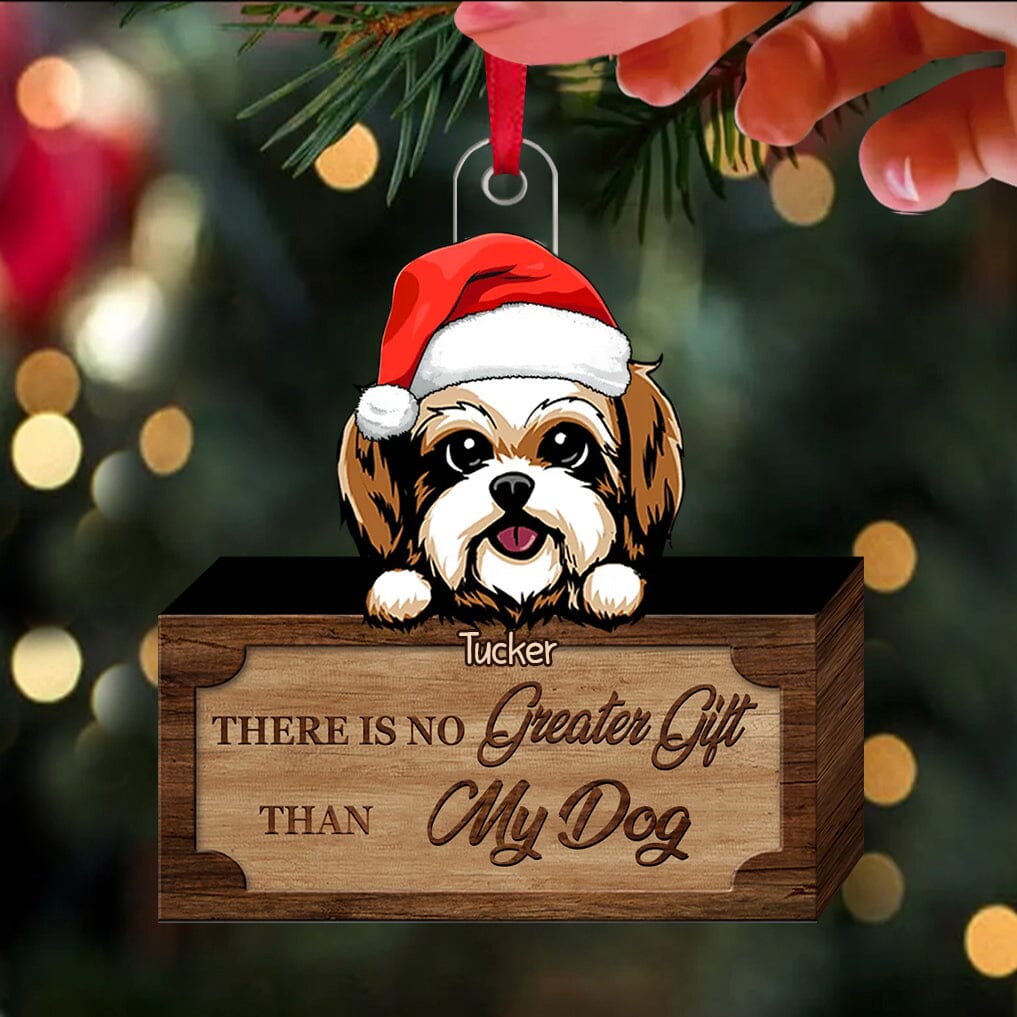 There Is No Greater Gift Than My Dogs - Personalized Ornamnet For Dog Lovers - NTD23NOV23TT2 Acrylic Ornament HumanCustom - Unique Personalized Gifts Made Just for You 