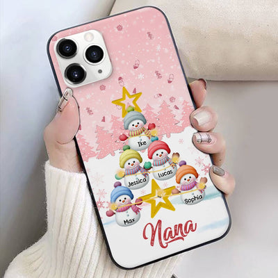 Personalized Snowman Kid Silicon Phone Case - NTD23OCT23VA1 Silicone Phone Case HumanCustom - Unique Personalized Gifts Made Just for You