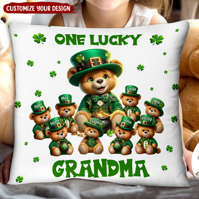 Saint Patrick Day - Personalized Bear Grandma Pillow - NTD25JAN24KL2