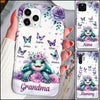 Personalized Purple Rose With Turtle Custom Butterfly Phone Case - NTD27MAR24TT1