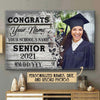 Personalized Congrats Senior! Canvas Ntk-15Nq007 Canvas Dreamship 24x16in