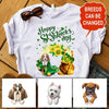 Happy St.Patrick'S Day Dog Lucky T-Shirt Ntk-16Tt002 2D T-shirt Dreamship S White