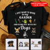 Garden And Hang Out With Dogs T-Shirt Ntk-16Va012 2D T-shirt Dreamship S Black