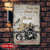 Couple Motorcycle Metal Sign Ntk-29Tp001 Metal Sign Human Custom Store 12.5x17.5in - Best Seller