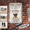 Dog Printed Metal Sign Ntk-29Va006 Metal Sign Human Custom Store 30 x 45 cm - Best Seller