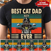 Best Cat Dad Motorcycle T-Shirt Ntk08Jun21Tt1 2D T-shirt Dreamship S Black