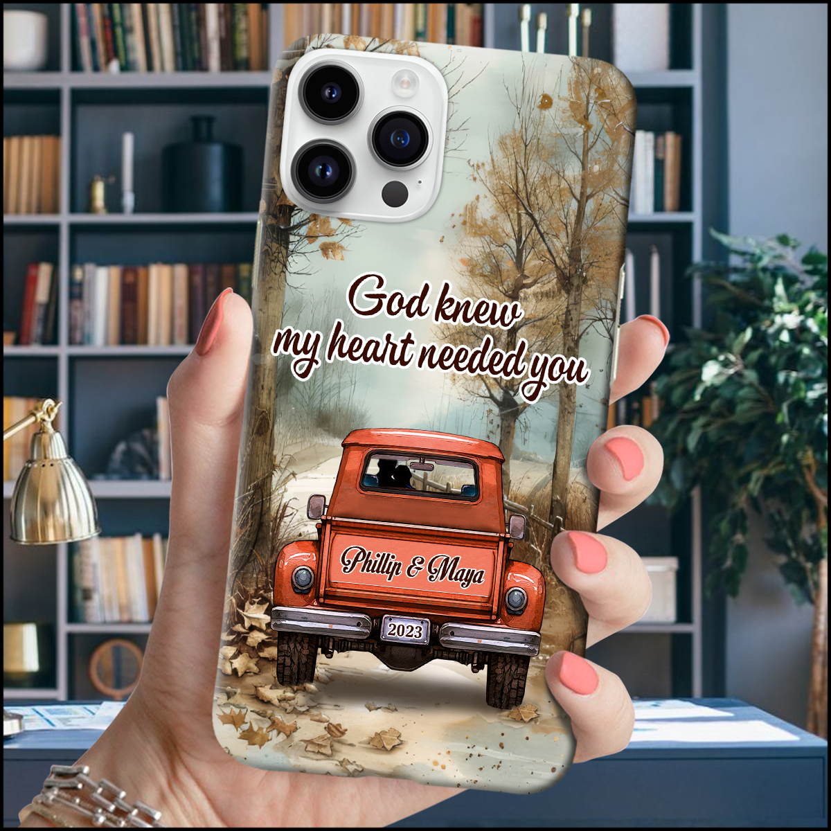 All Of Me Loves All Of You Couple On Truck Fall Season Personalized Phone Case NTK12JUL24KL2