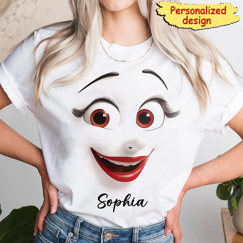 Discover Funny Face Enter Name Personalized T-shirt
