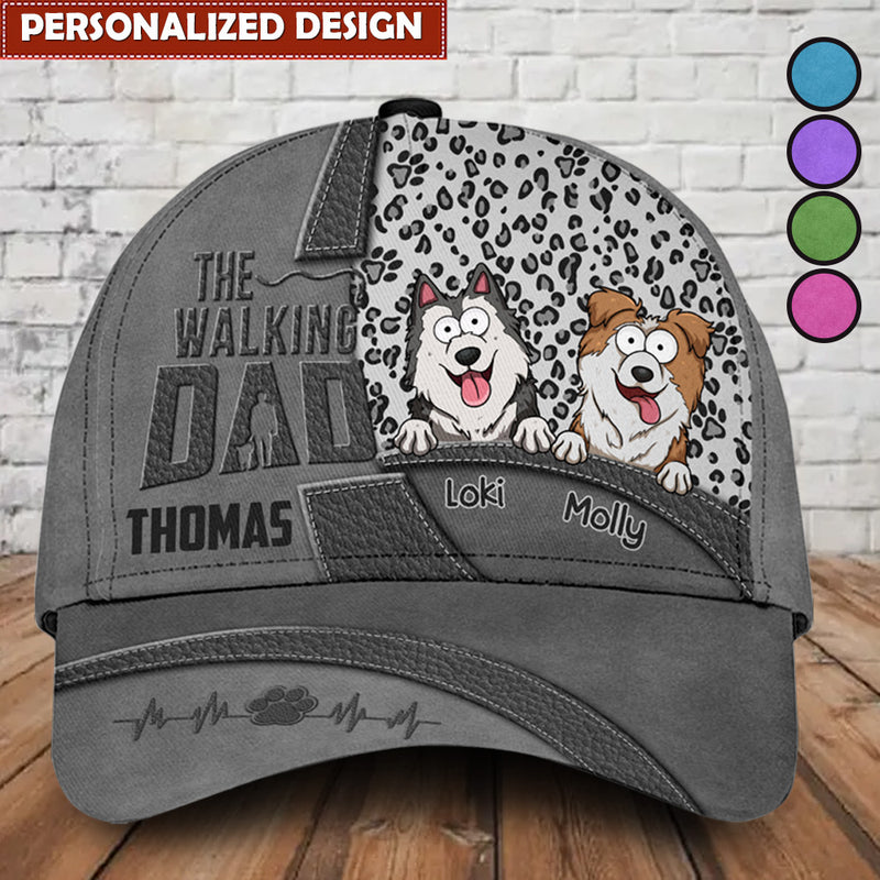 Discover The Walking Dad Funny Dog Face Personalized 3D Classic Cap