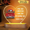 Couple Truck Personalized Acrylic Heart Plaque LED Lamp Night Light NTN02FEB23VA2 Acrylic Plaque LED Lamp Night Light Humancustom - Unique Personalized Gifts 7.8” x 7.2”