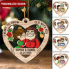 I'm Yours No Returns Or Refunds Happy Couple Personalized Christmas Wooden Ornament NTN02NOV22NY3 Wood Custom Shape Ornament Humancustom - Unique Personalized Gifts