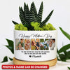 Custom Photo Happy Mother's Day To My World Personalized Ceramic Plant Pot NTN04APR23TP1 Ceramic Plant Pot Humancustom - Unique Personalized Gifts Ceramic Pot 1 Ceramic Pot